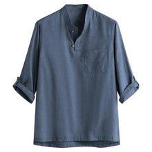 Load image into Gallery viewer, 2020 Men's Shirts Summer Autumn Fashionable Pure Cotton And Hemp Seven-Cent
