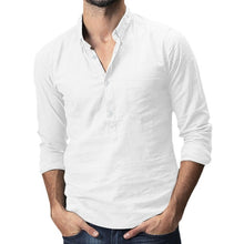 Load image into Gallery viewer, 2020 Summer Men's Baggy Cotton Linen Solid Multi-Pocket Short Sleeve
