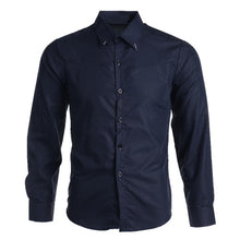 Load image into Gallery viewer, Brand-clothing Cotton Mens Clothing Solid Soft Men Shirt Long Sleeve Mens Shirts Casual Slim Fit Shirts
